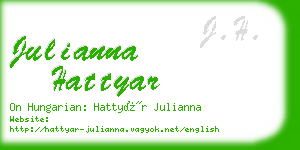 julianna hattyar business card